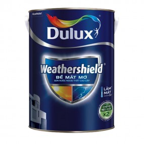 Sơn nước ngoại thất Dulux Weathershield bề mặt mờ - 5L